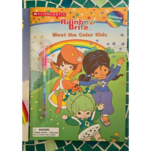 RAINBOW BRITE Scholastic books stickers paper dolls coloring NWOT - Picture 4 of 14